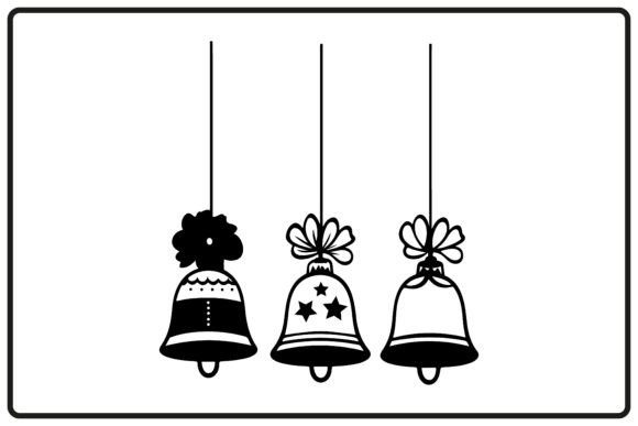 Bell Silhouette for Christmas Illustrations