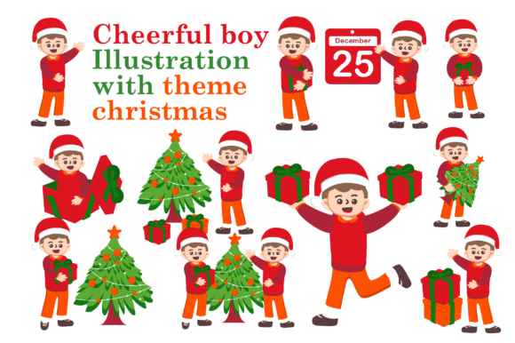Cheerful Kids Illustration Christmas Review
