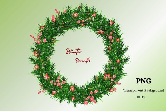 Christmas Frame Winter Wreath Illustrations Review