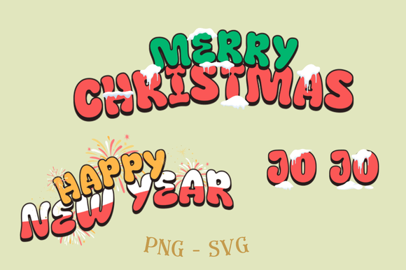 Christmas Phrases: Festive Illustrations for Sellers