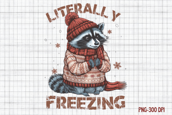 Literally Freezing Vintage Christmas Illustrations