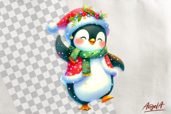 Review: Christmas Clipart, Christmas Penguin PNG for Embroidery