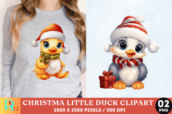 Review: Christmas Cute Little Duck Clipart & Illustrations