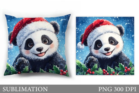 Review: Christmas Panda Pillow Sublimation Design