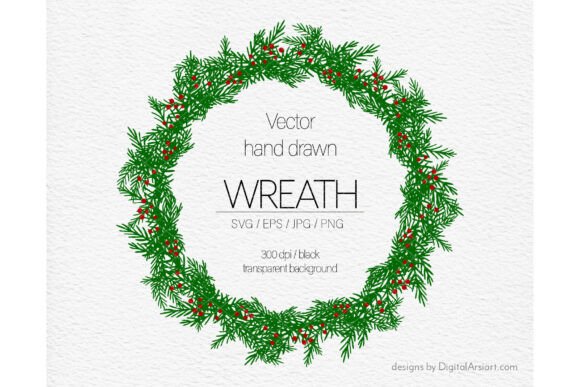 Xmas Wreath Svg Christmas Frame Illustrations